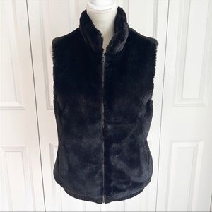 Talbots Faux Fur Vest